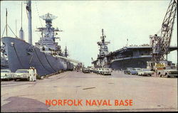 Norfolk Naval Base Virginia Boats, Ships Postcard Postcard