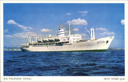 SS Theodor Herzl Postcard