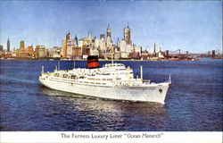 The Furness Luxury Liner Boats, Ships Postcard Postcard