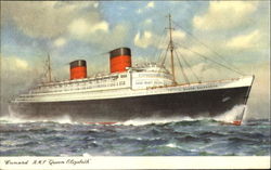 Cunard R. M. S. Queen Elizabeth Postcard