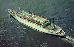 SS Atlantic American Export Isbrandtsen Lines Postcard