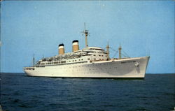 SS Constitution American Export Isbrandtsen Lines Postcard