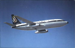 Olympic Airways Boeing 737-200 Postcard