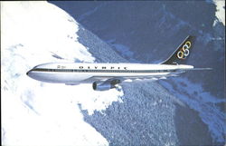 Olympic Airways Airbus A300 Postcard