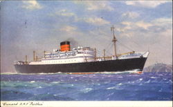 Cunard R. M. S. Parthia Postcard