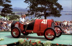 1911 Fiat model S74 Grand Prix Racer Postcard