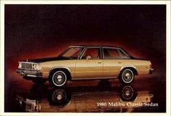 1980 Chevrolet Malibu Classic Sedan Postcard
