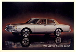 1980 Chevrolet Caprice Classic Sedan Postcard