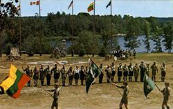 Lithuanian Scouting 55Th Anniversary Postcard