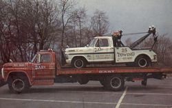 Towing By Dart Bronx, NY Trucks Postcard Postcard