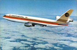Continental DC-10 Postcard