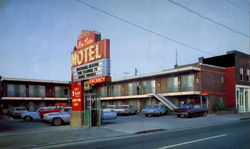 In Town Motel, 260 West 4th Street Postcard