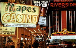 Reno At Night Postcard