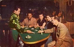 Legal State -Supervised Gambling Postcard