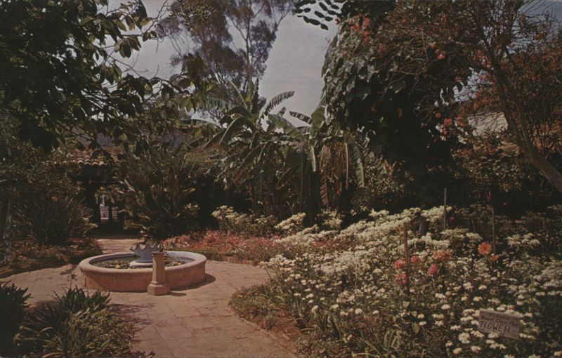 Ramona's Marriage Place, Casa Estudillo Garden, San Diego California