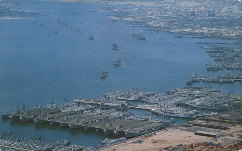 San Diego Bay US Navy Ships & Mothball Fleet California