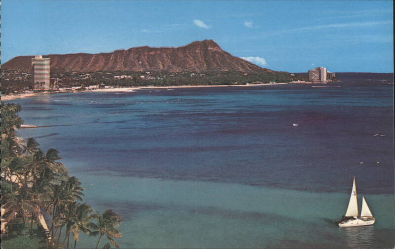 Diamond Head, Waikiki Beach Honolulu Hawaii TED BIRCKHEAD