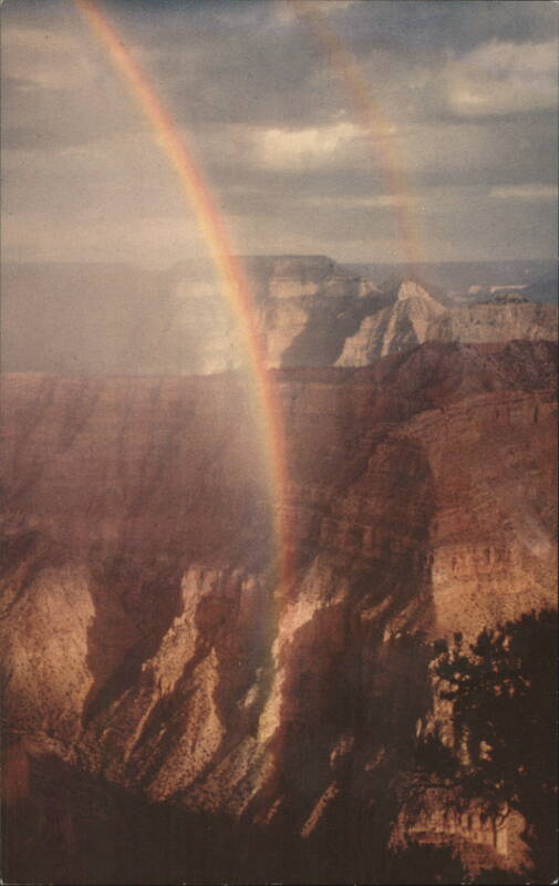 Rainbow at North Rim, Grand Canyon, Arizona Hubert Lowman