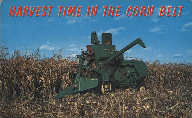 Harvest Time in the Corn Belt - John Deere Combine