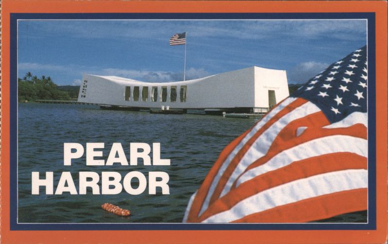 Pearl Harbor Arizona Memorial US Flag Aiea Hawaii