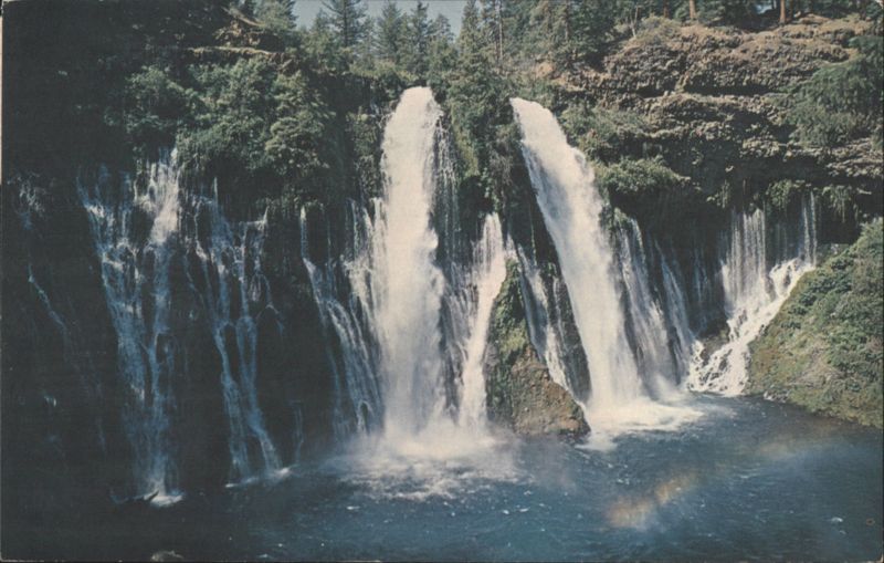 Burney Falls Cascading Waterfalls, Burney, California