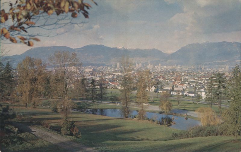 Panorama from Little Mountain, Vancouver, BC Canada