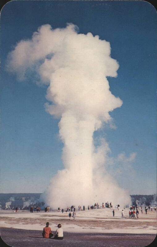 Old Faithful Geyser Eruption, Yellowstone National Park