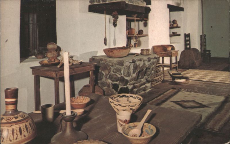 San Fernando Mission Guard's Quarters Interior View Granada Hills California