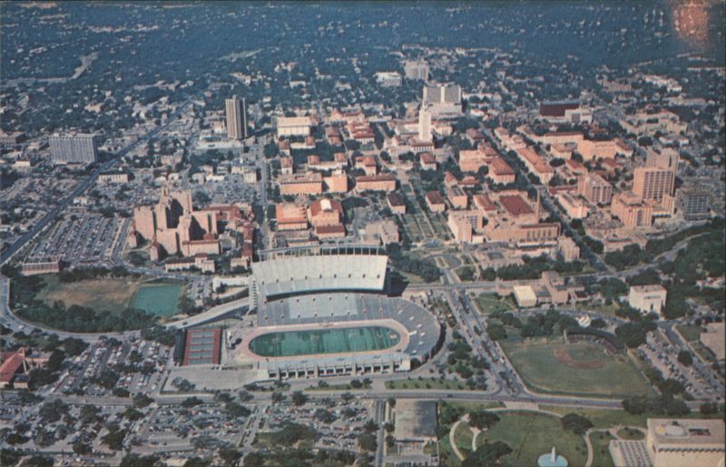 Aerial View University of Texas Campus, Austin, TX