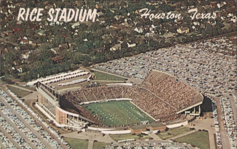 Rice Stadium Aerial View, Houston, Texas