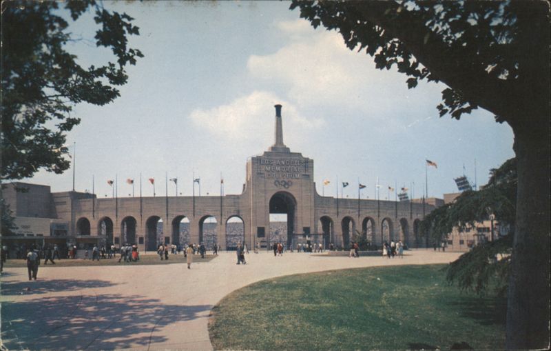 Los Angeles Memorial Coliseum Peristyle Entrance California