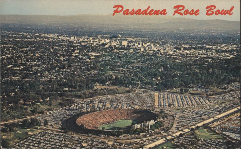 Pasadena Rose Bowl Aerial View California J. R. EYERMAN