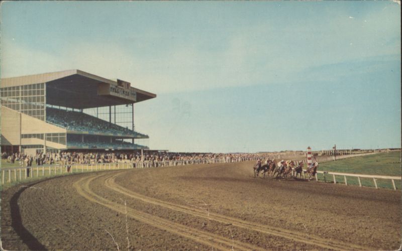 Assiniboia Downs Horse Racing, Grandstand, Winnipeg MB Canada