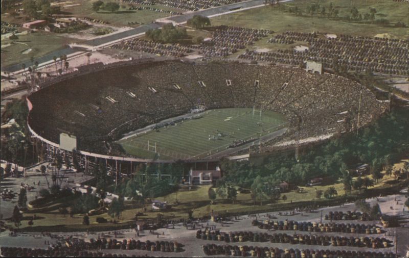 Aerial View Rose Bowl, New Year's Day Grid Classic Pasadena California