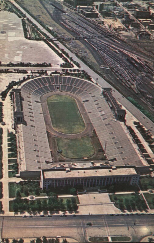 Soldiers' Field, U-shaped Stadium, 105,000 Capacity Chicago Illinois
