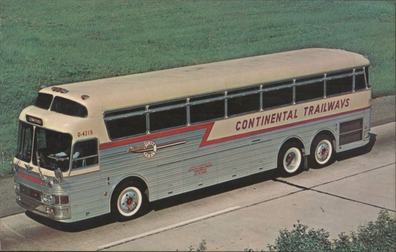 Continental Trailways Silver Eagle Bus O-4215 Aerial Photography Service