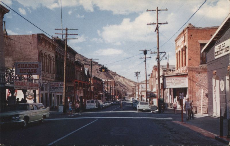 Virginia City Street, Comstock Lode, Sharon House Nevada