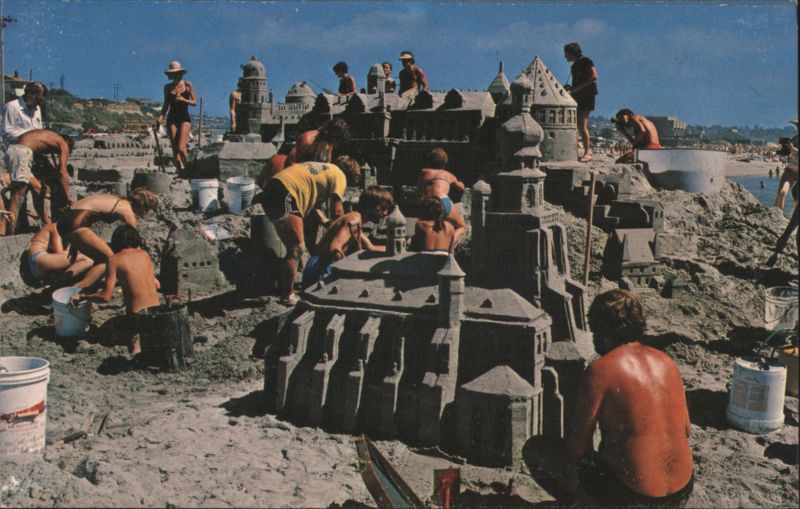 Sand Castle Building, San Diego, California James Blank
