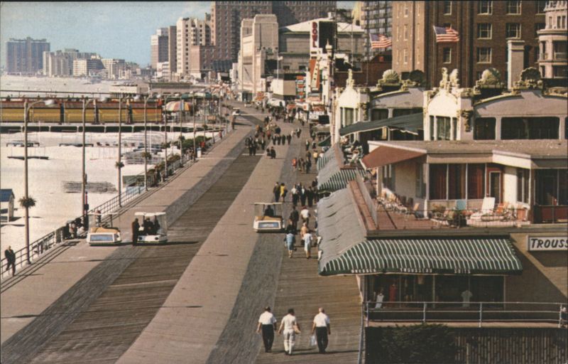 Atlantic City Boardwalk, Bird's-eye view from Park Place New Jersey