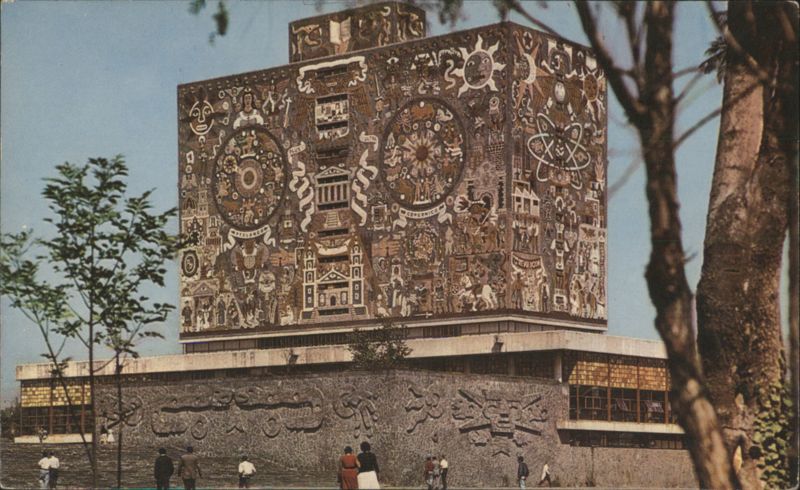 Ciudad Universitaria Library, Mexico City Fischgrund