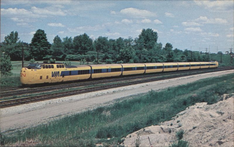 VIA Turbo Train 129 Guildwood, ON 1977 Canada Fred Clark