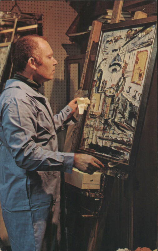 Morris Katz Painting The Cook, Creator of Instant Art