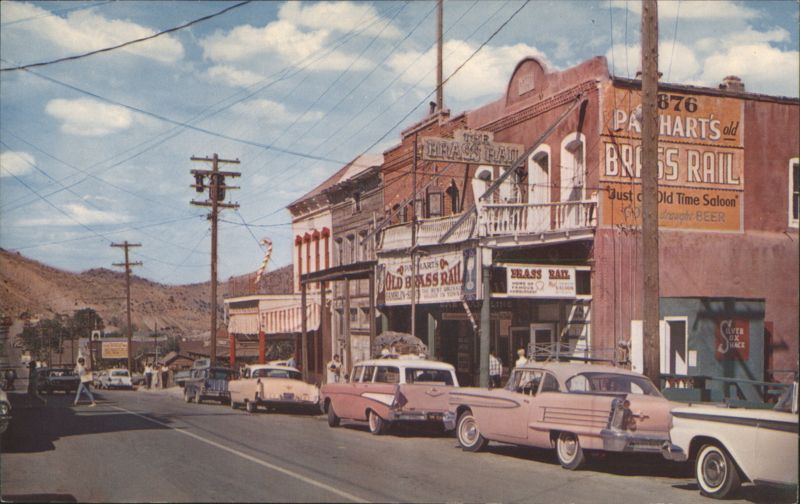 Virginia City, Nevada - Old Brass Rail Saloons & Stores