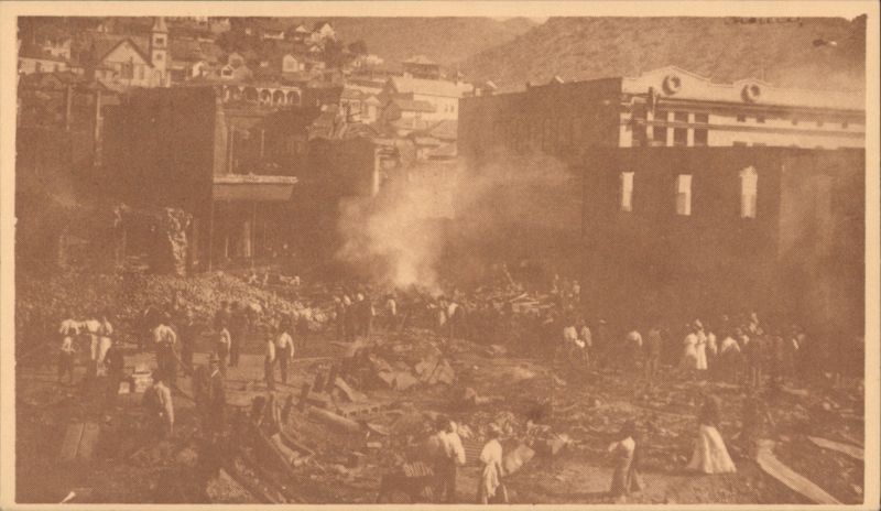 Bisbee, AZ: Upper Main Street by Subway After Fire, 1908 Arizona