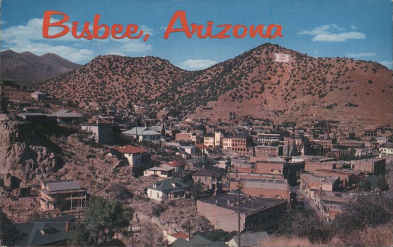 Bisbee, Arizona Copper Mining Town on Steep Hillsides