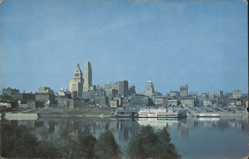 Cincinnati Ohio Skyline from Kentucky Shores Ohio River