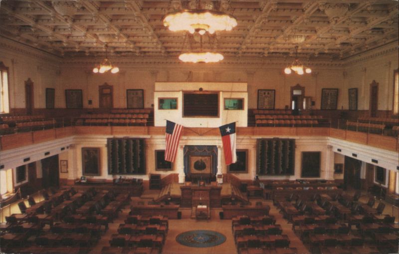The House Chamber of the Texas State Capitol Austin