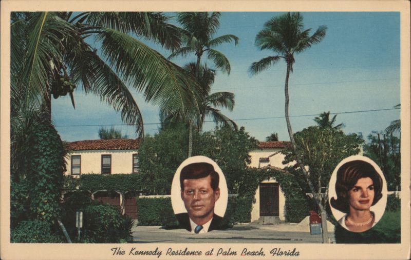 Kennedy Residence Palm Beach FL with JFK & Jackie Florida