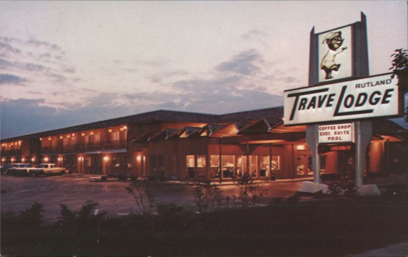 Rutland Travelodge Motel, Sleepy Bear Sign, Vermont