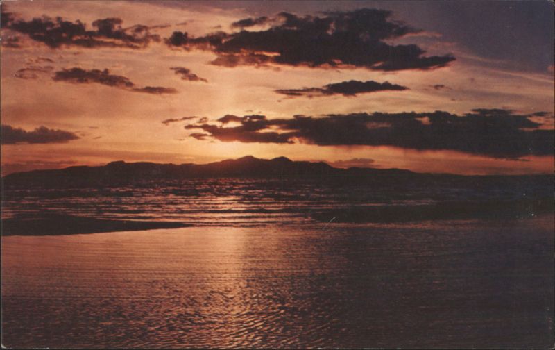 Sunset over Great Salt Lake, Utah